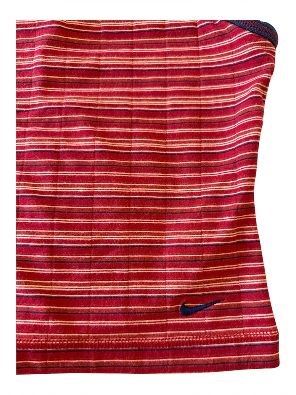 Vintage Nike Red Striped Tank with Navy Trim - Picture 3 of 7